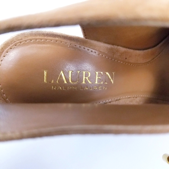 Lauren Ralph Lauren Alayna Suede Wedge Sandals, Size 6.5B - Picture 11 of 14